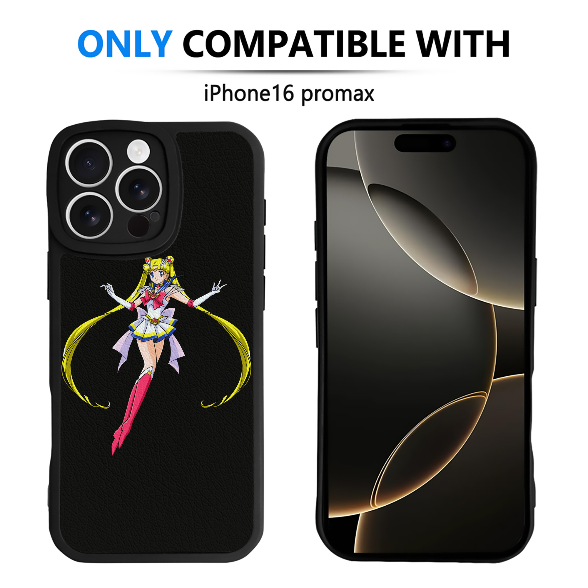 （画像用） 美少女戦士セーラームーン 月野 うさぎ つきの うさぎ Sailor Moon Tsukino Usagi 【iPhone 16シリーズ対応】シリコンスマホケース（レザー調） 材質：シリコン